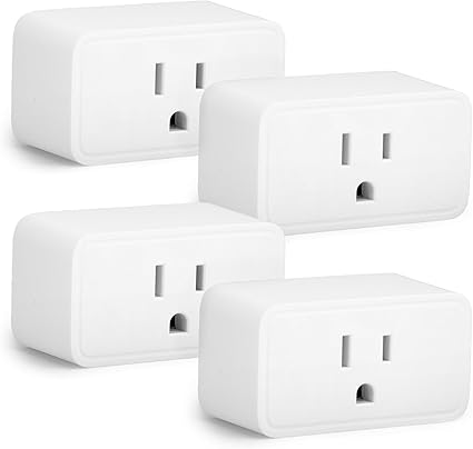 4-Pack Alexa Smart Plug, 2.4GHz Wi-Fi, No Hub
