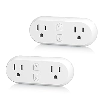 15A Smart WiFi Plug 2-Pack, Works with Alexa
