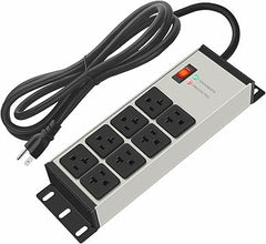 20A Industrial Power Strip, 8 Outlets