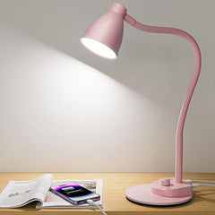 LED Desk Lamp, Dimmable, Flexible, USB, AC Adapter